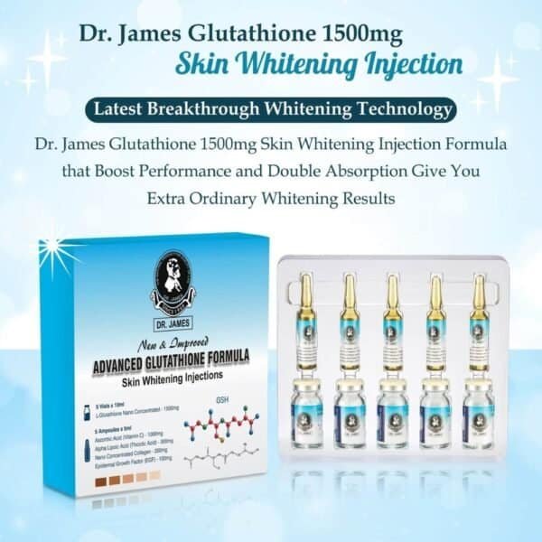 Dr James Glutathione 1500mg Injection packaging