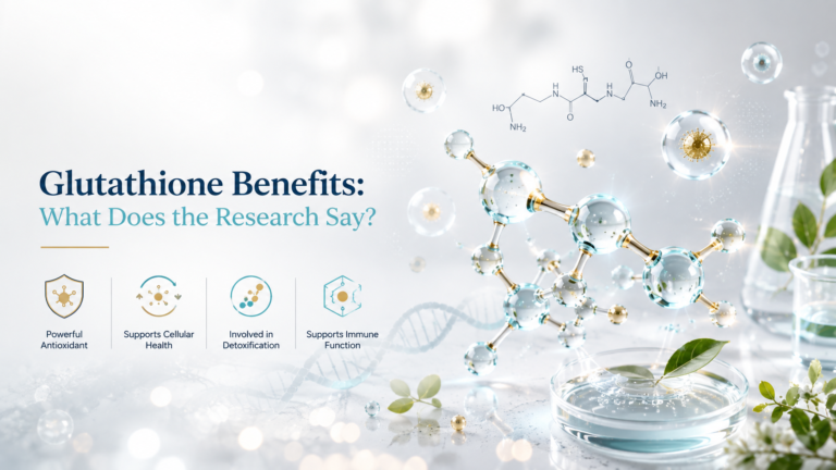 Glutathione Benefits 7 Things Research Says Scientific illustration of glutathione and antioxidant activity