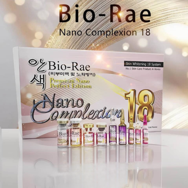 Bio Rae Nano Complexion 18 Korean glutathione injection box