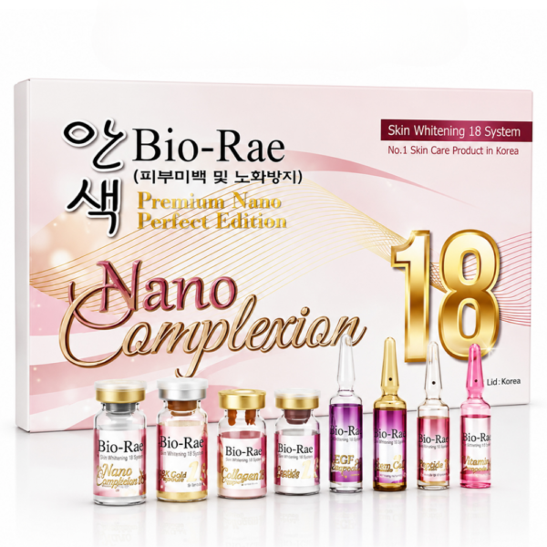 Bio Rae Nano Complexion 18 Korean glutathione injection box