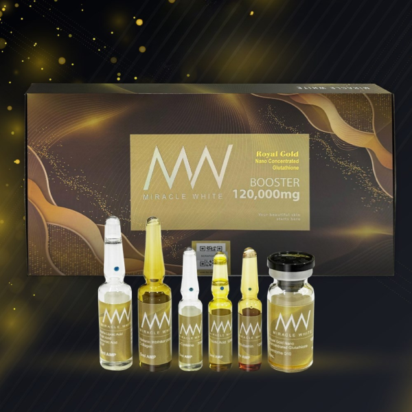 Miracle White Royal Gold 120000mg -2 Miracle White Royal Gold 120000mg Glutathione Injection