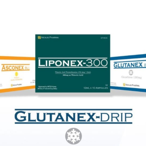 Nexus Pharma Glutanex 1200mg injection vial and box