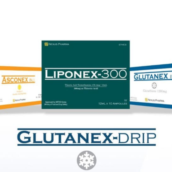 Nexus Pharma Glutanex 1200mg injection vial and box