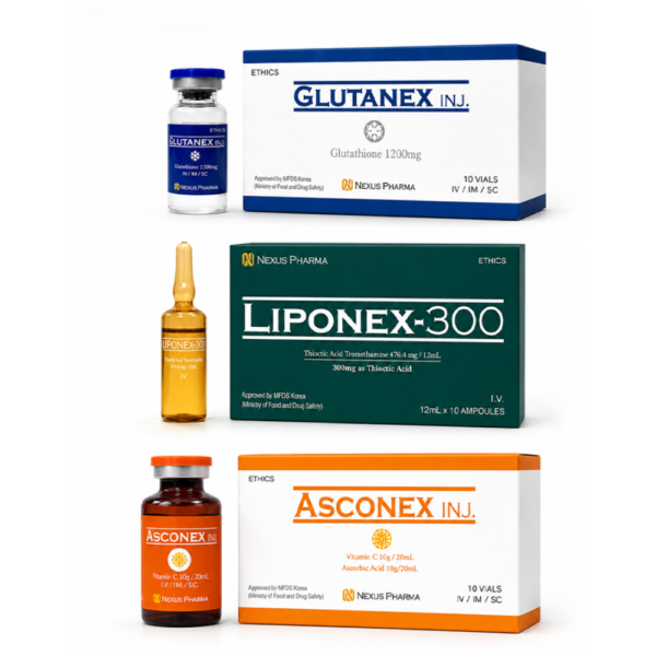 Glutanex 1200mg glutathione injection product packaging