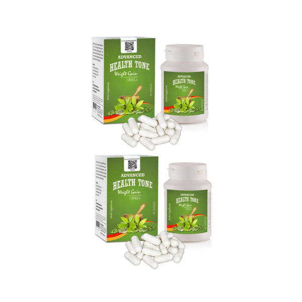 Advanced Health Tone Weight Gain Capsules 1500mg pack of 2 bottles