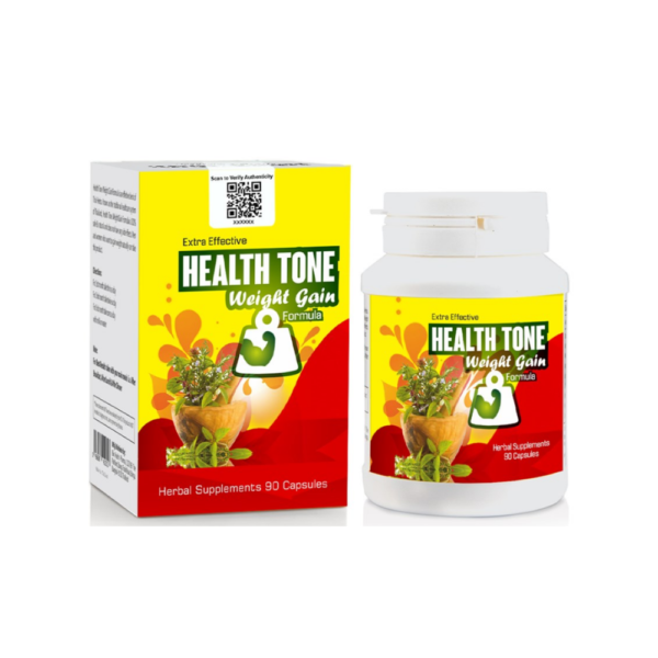 Extra Effective Health Tone Weight Gain Formula 90 Capsules front packaging