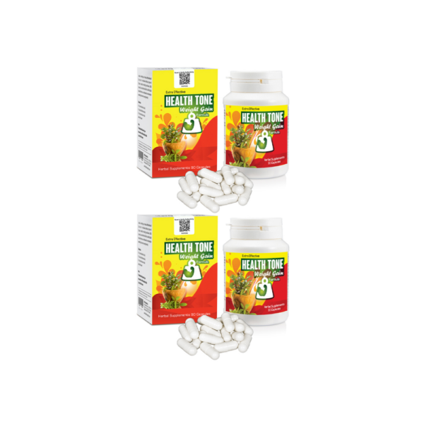 Extra Effective Health Tone Weight Gain Capsules 1000mg Pack of 2 180 capsules