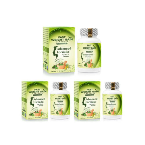 Vesco Pharma Fast Weight Gain Capsules 1000mg three bottle pack