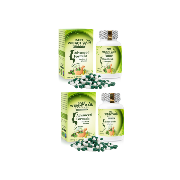 Vesco Pharma Fast Weight Gain Capsules 1000mg 2 bottles 180 capsules