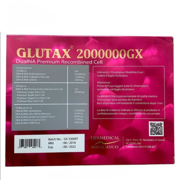 Glutax 2000000GX ingredients and formulation