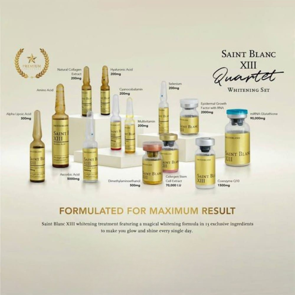 Saint Blanc XIII Glutathione Injection ingredients and formulation