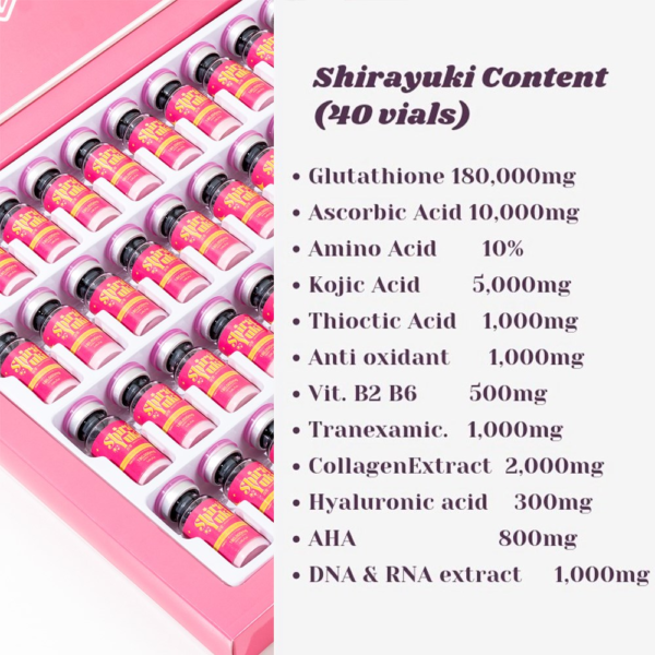 Shirayuki 180000mg ingredients and formulation